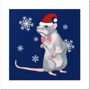 Christmas Rat Posters and Art